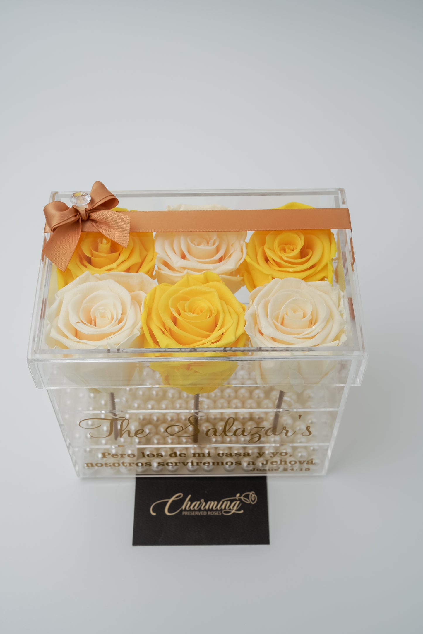 6 Rose Premium box with Stem
