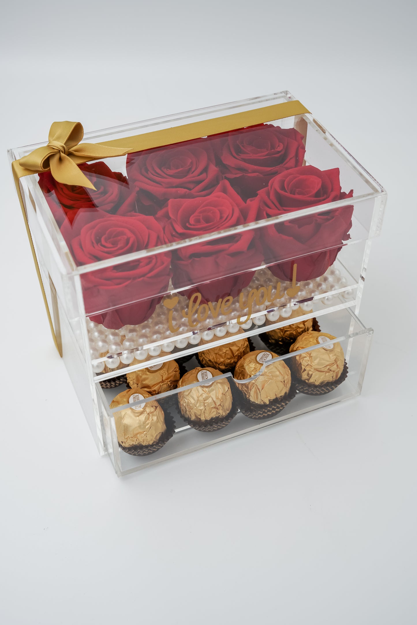 6 Rose Premium box with Drawer