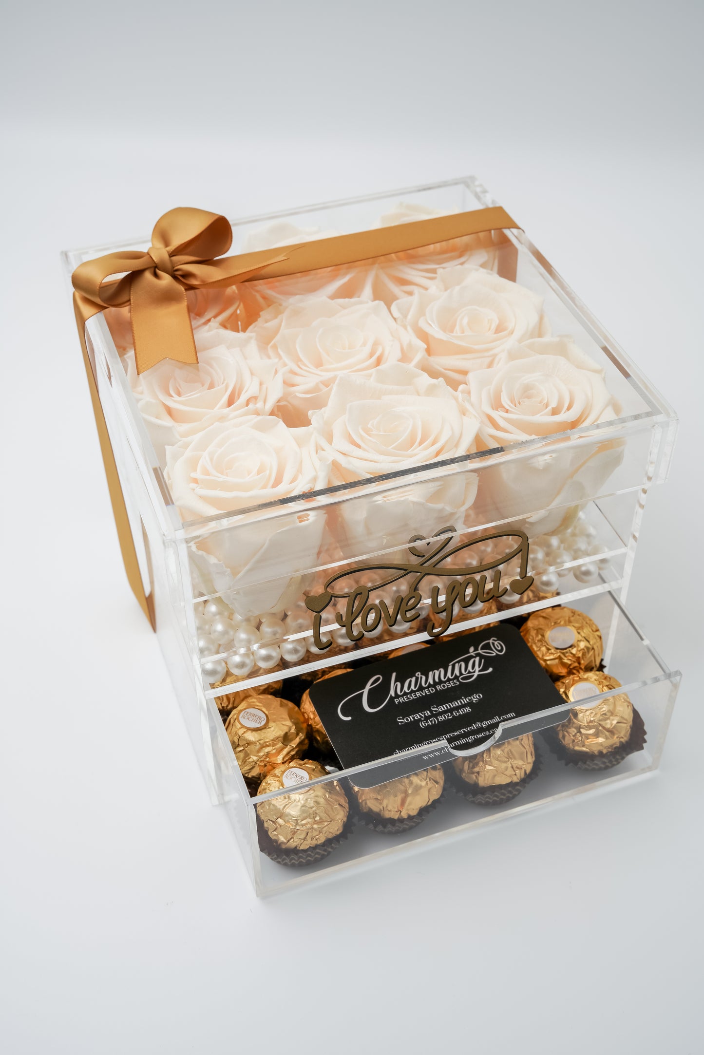 9 Rose Premium box with Drawer