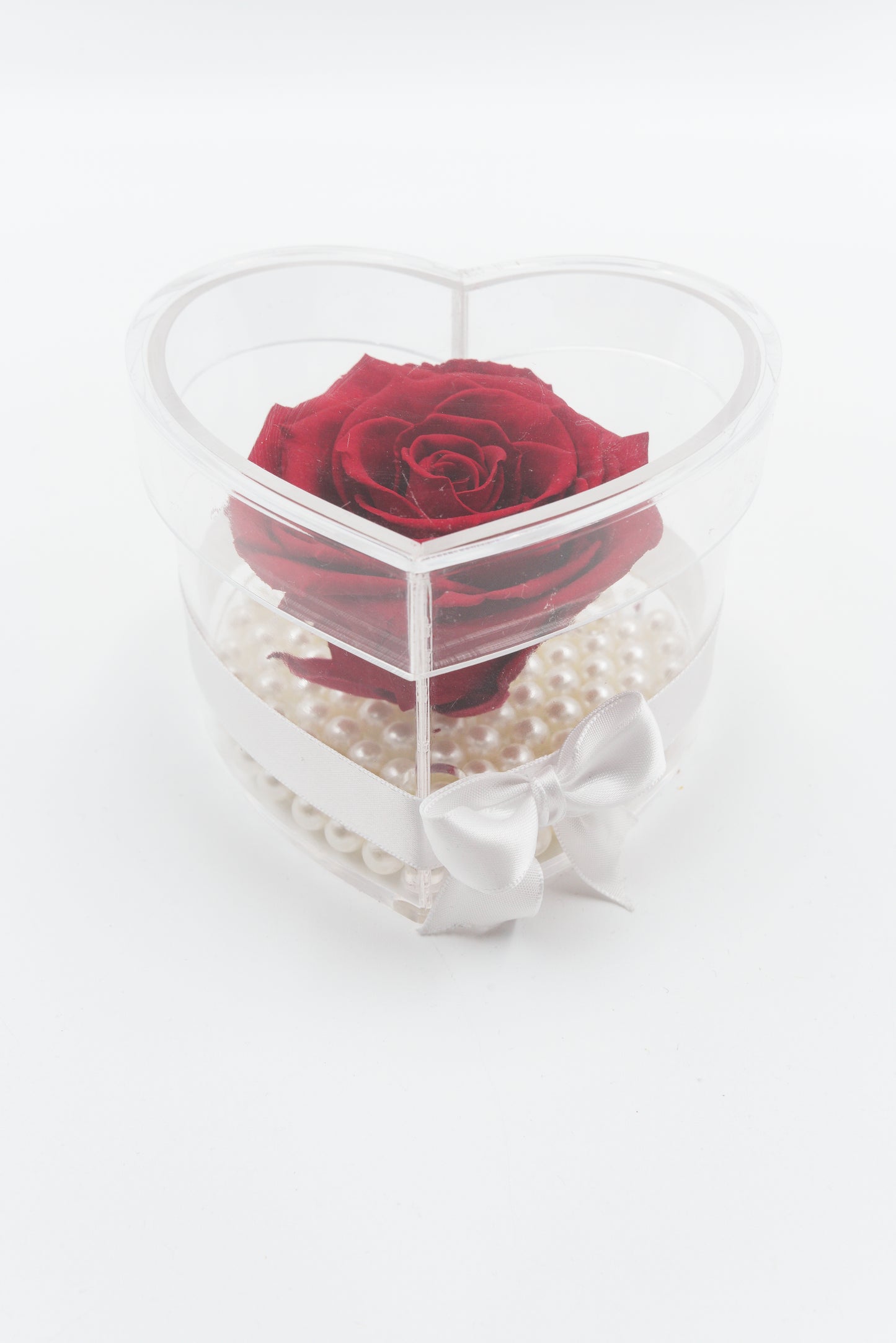 Small heart shaped acrylic box