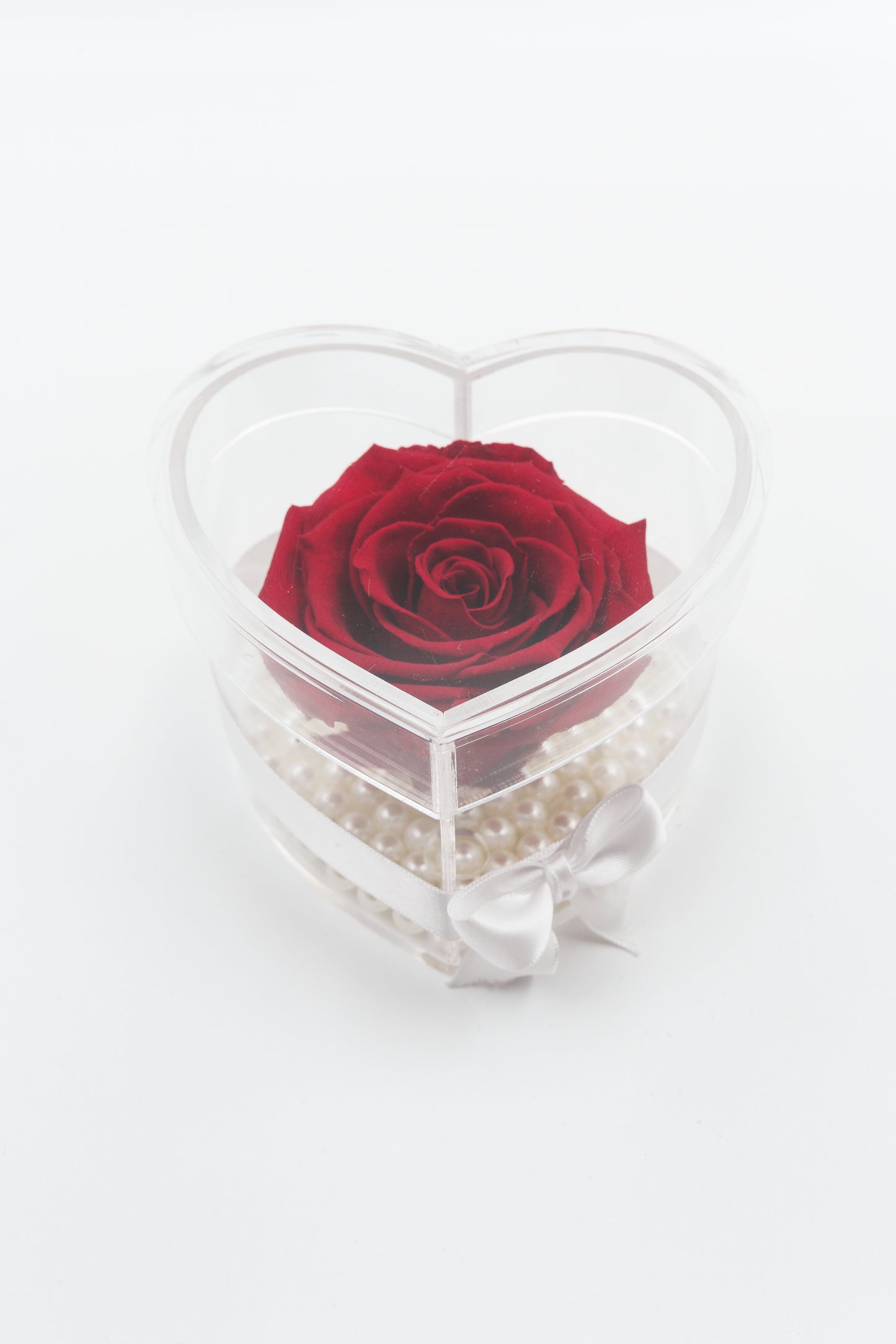 Small heart shaped acrylic box