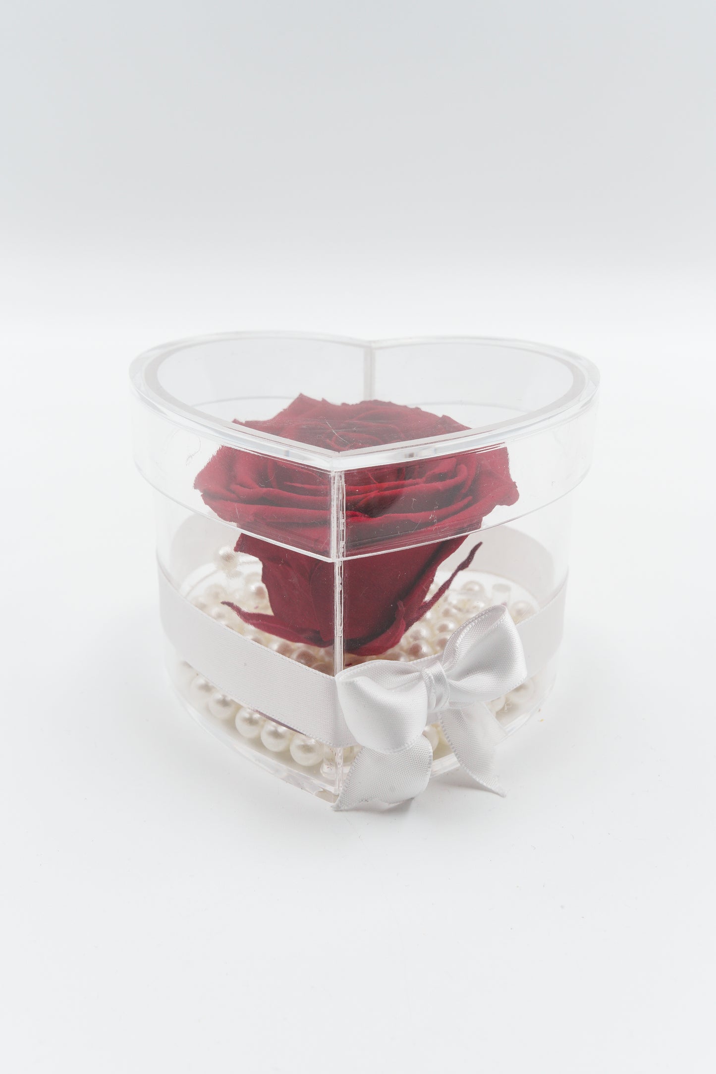 Small heart shaped acrylic box