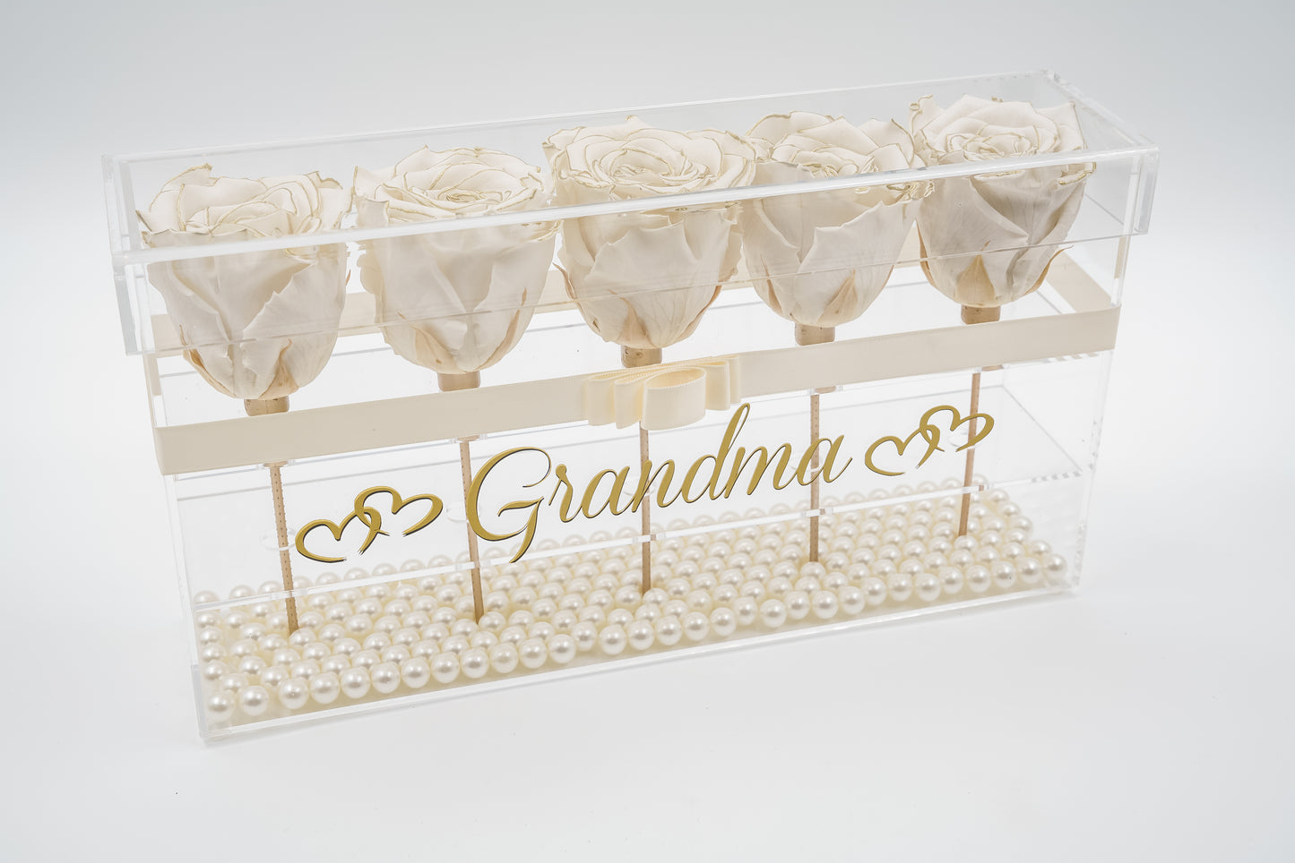 5 Rose Premium box with Stem