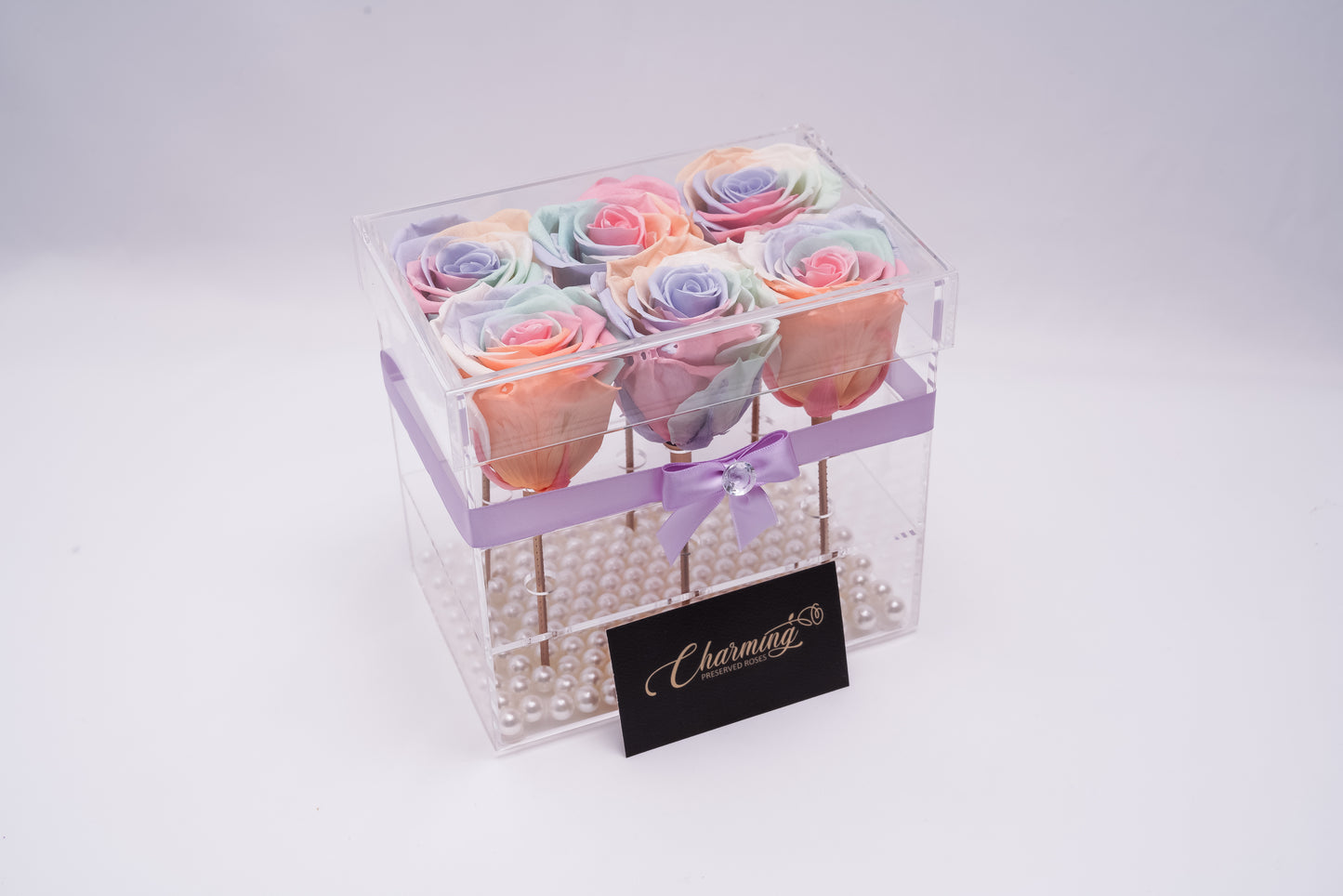 6 Rose Premium box with Stem