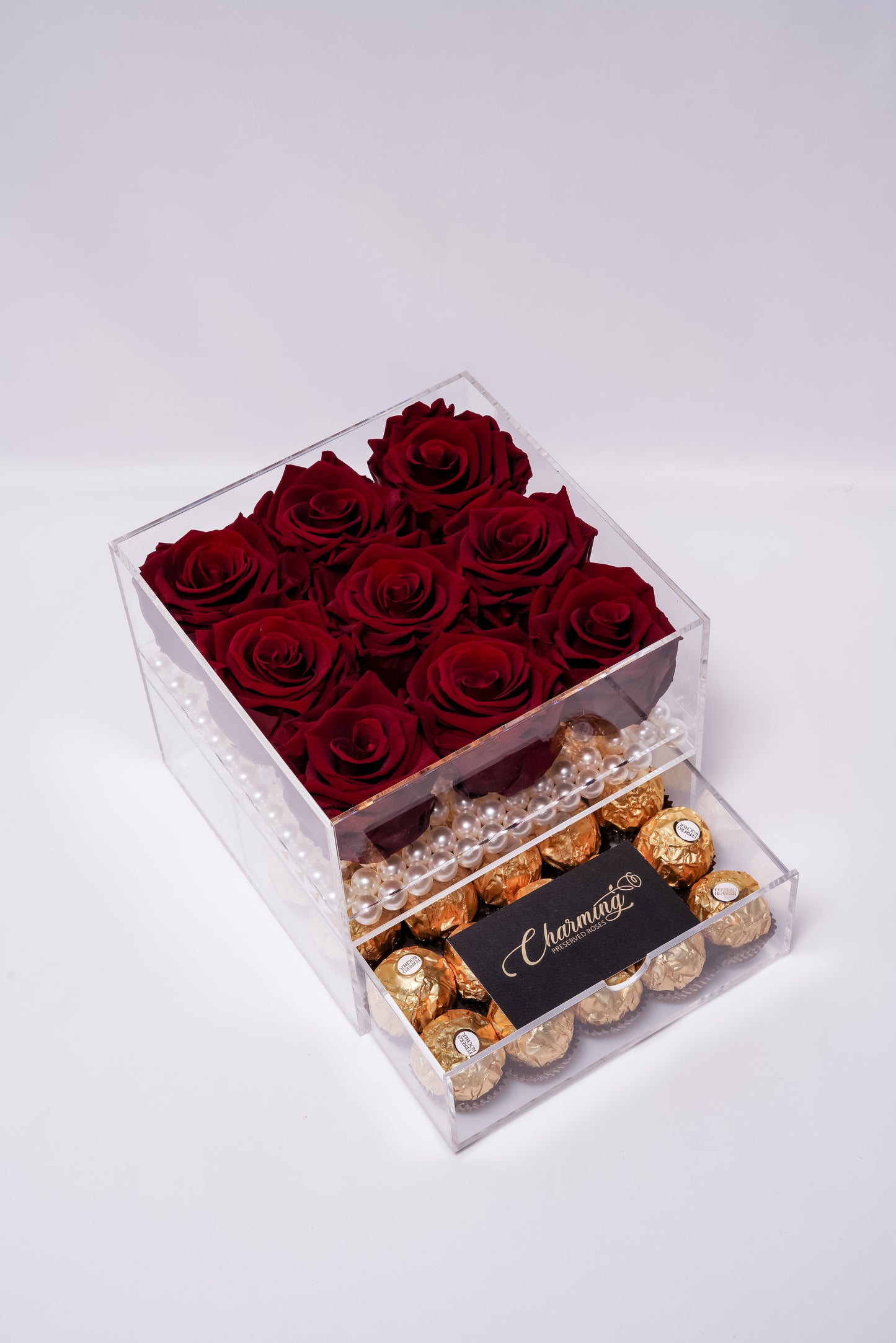 9 Rose Premium box with Drawer