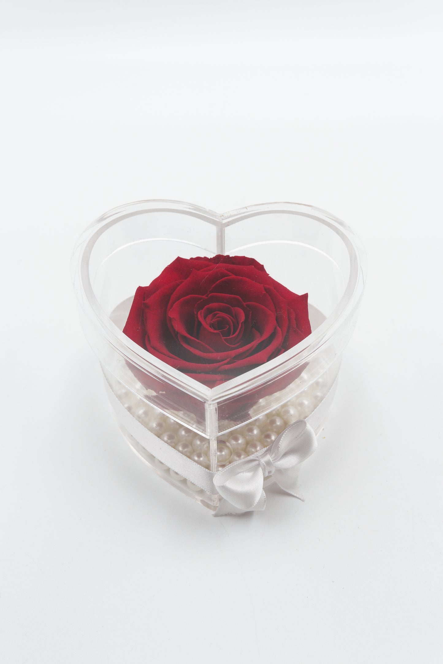 Small heart shaped acrylic box