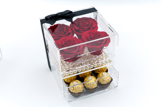 4 Rose Premium box with Drawer